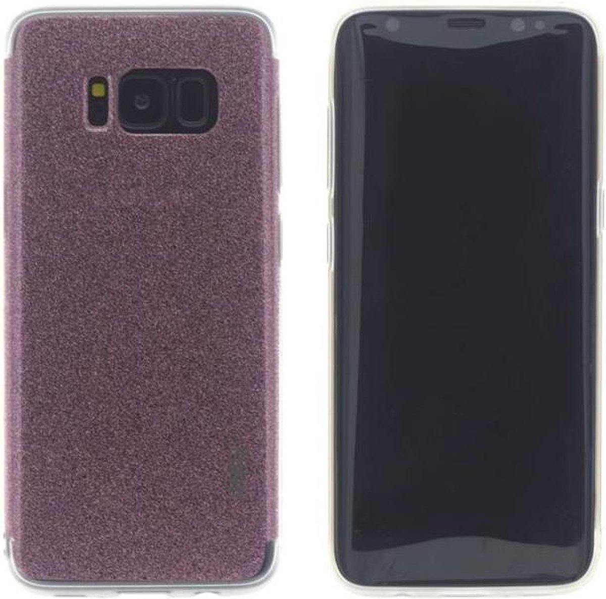 UNIQ Accessory Galaxy S8 Back Cover hoesje glitter - Roze (G950F)