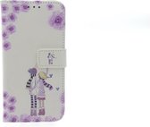 Print hoesje voor de Galaxy S7 Book Case- Pasjeshouder - Magneetsluiting (G930F)