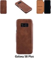 UNIQ Accessory Bruin hoesje Galaxy S8 Plus - Luxe Book Case (G955F)