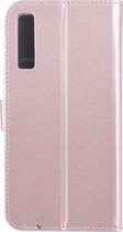 RoseGold hoesje Samsung Galaxy A7 (2018) Book Case - Pasjeshouder - Magneetsluiting (A750)