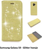 Goud hoesje Galaxy S9 Book Case - Pasjeshouder - Magneetsluiting (G960)