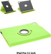 Apple iPad Pro 11 (2018) Groen 360 graden draaibare hoes - Book Case Tablethoes
