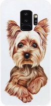 ADEL Siliconen Back Cover Softcase Hoesje Geschikt voor Samsung Galaxy S9 - Yorkshire Terrier Hond