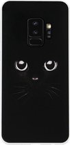 ADEL Siliconen Back Cover Softcase Hoesje voor Samsung Galaxy S9 Plus - Katten Zwart