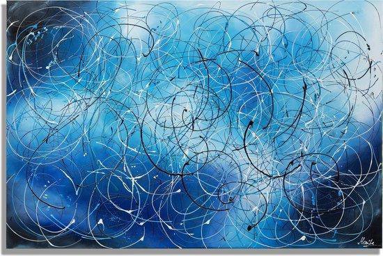 Acrylverf schilderij - Abstract Schilderij Circles - 120x80 | bol.com