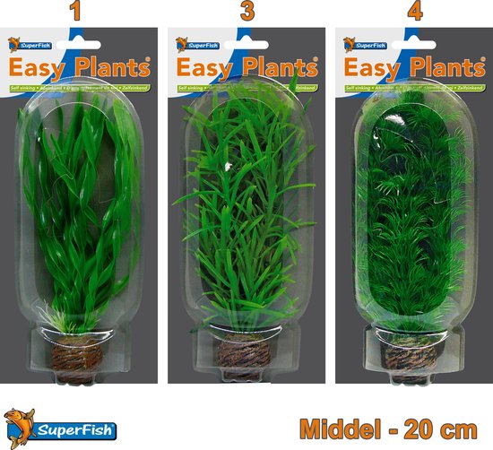 Soms soms vertaling syndroom Easy Plants Aquarium kunst planten middel (Combinatieset 3) | bol.com