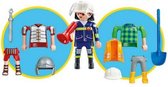 Playmobil 6566 Multi Play brandweerman romein en bouwvakker (folieverpakking)