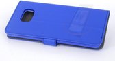 Blauw hoesje Galaxy S6 Edge Plus - Book Case - Pasjeshouder - Magneetsluiting (G928T)