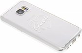 Zilver hoesje van Guess - Backcover - Signature Heart - Galaxy S7 - Modern
