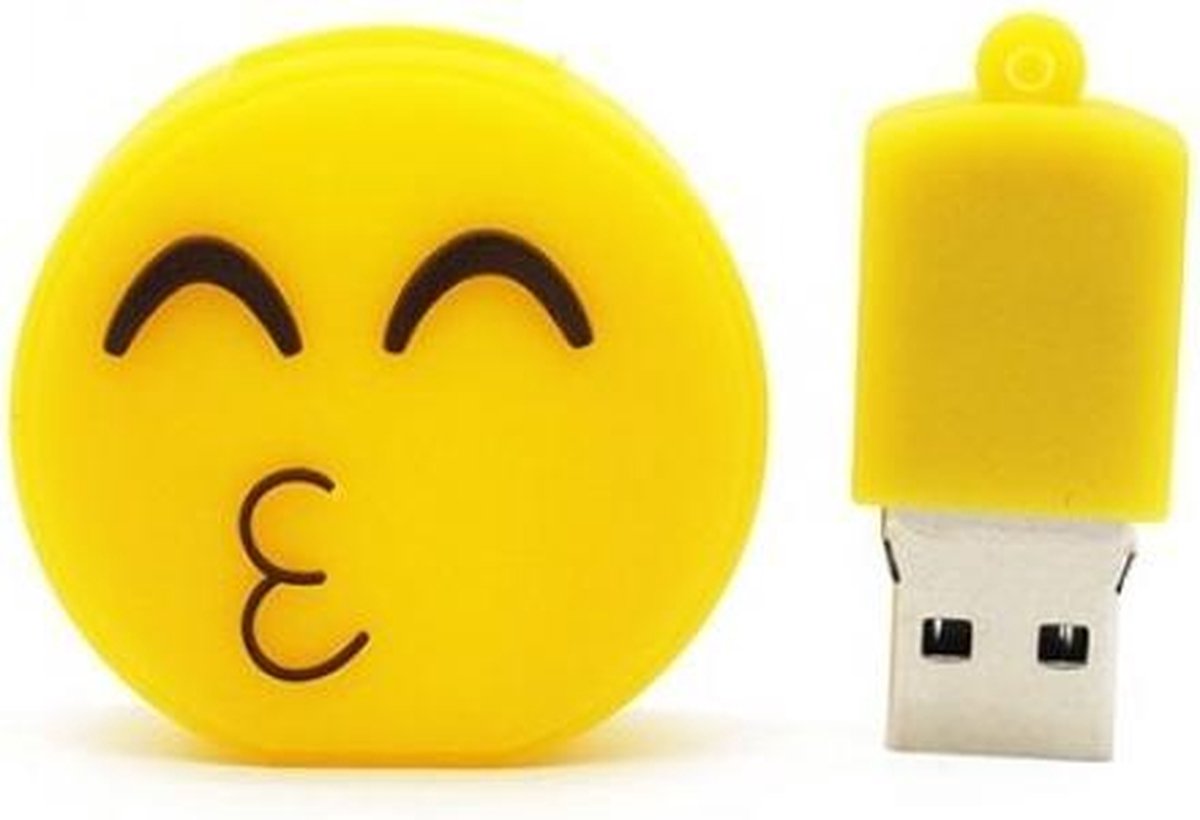 Emoji kuss usb stick 8GB -1 jaar garantie – A graden klasse chip
