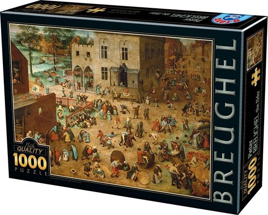Pieter Breugel de Oude - Kinderspelen (1000 stukjes, Kunst puzzel ) |  bol.com