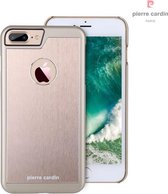 Goud hoesje van Pierre Cardin - Backcover - Stijlvol - Leer - iPhone 7-8 Plus - Luxe cover