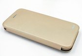 Goud hoesje voor de iPhone 6-6S - Book Case - Pasjeshouder - Magneetsluiting