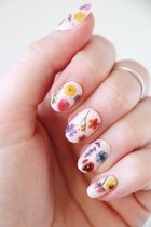 Gekleurde bloemen nail decals - nagelproducten - nagel decals - nail art - nail stickers - nagel stickers