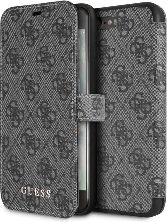 Étui de type livre Guess Collection Charms - Gris foncé - pour Apple iPhone  7 Plus /... | bol