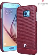 Rood hoesje Pierre Cardin - Backcover - Stijlvol - Leer - voor Galaxy S6 - Luxe cover