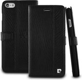 Pierre Cardin Zwart hoesje voor de iPhone 6-6S Plus - Book Case - Stijlvol - Leer - Luxe cover