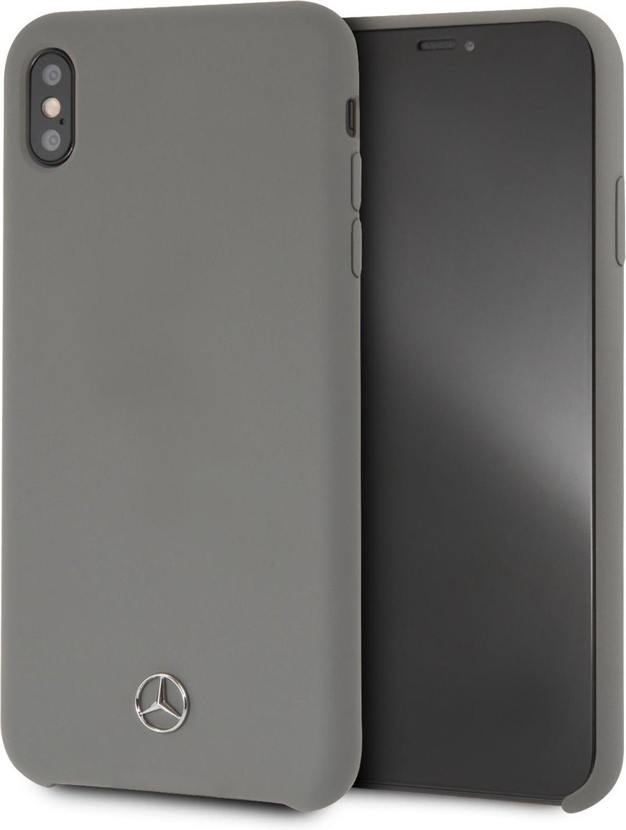 Grijs hoesje van Mercedes-Benz - Backcover - Soft Touch - iPhone Xs Max - Hoogwaardige kwaliteit