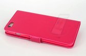 Roze hoesje iPhone 6-6S Plus - Book Case - Pasjeshouder - Magneetsluiting