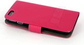 Roze hoesje voor de iPhone 6-6S Plus - Book Case - Pasjeshouder - Magneetsluiting