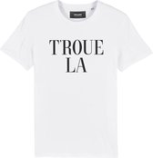 TROUELA WIT T-SHIRT DAMES LOOSE FIT