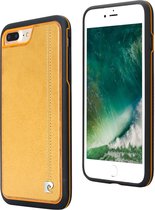 Geel hoesje van Pierre Cardin - Backcover - Stijlvol - Leer - iPhone 7-8 Plus - Luxe cover