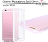Pierre Cardin Backcover hoesje Transparant - Stijlvol - Leer - iPhone 6/6S - Luxe cover