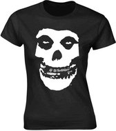 Misfits Dames Tshirt -XXL- Silver Teeth Zwart