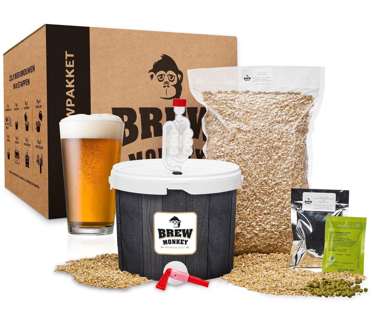 Brew Monkey Bierbrouwpakket - Basis IPA - Brouwpakket