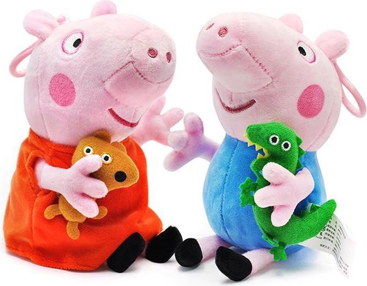 Peppa Pig Pluche Knuffels | Duo verpakking | Peppa & George | 15-18 cm |  Knuffel | Met... | bol.com