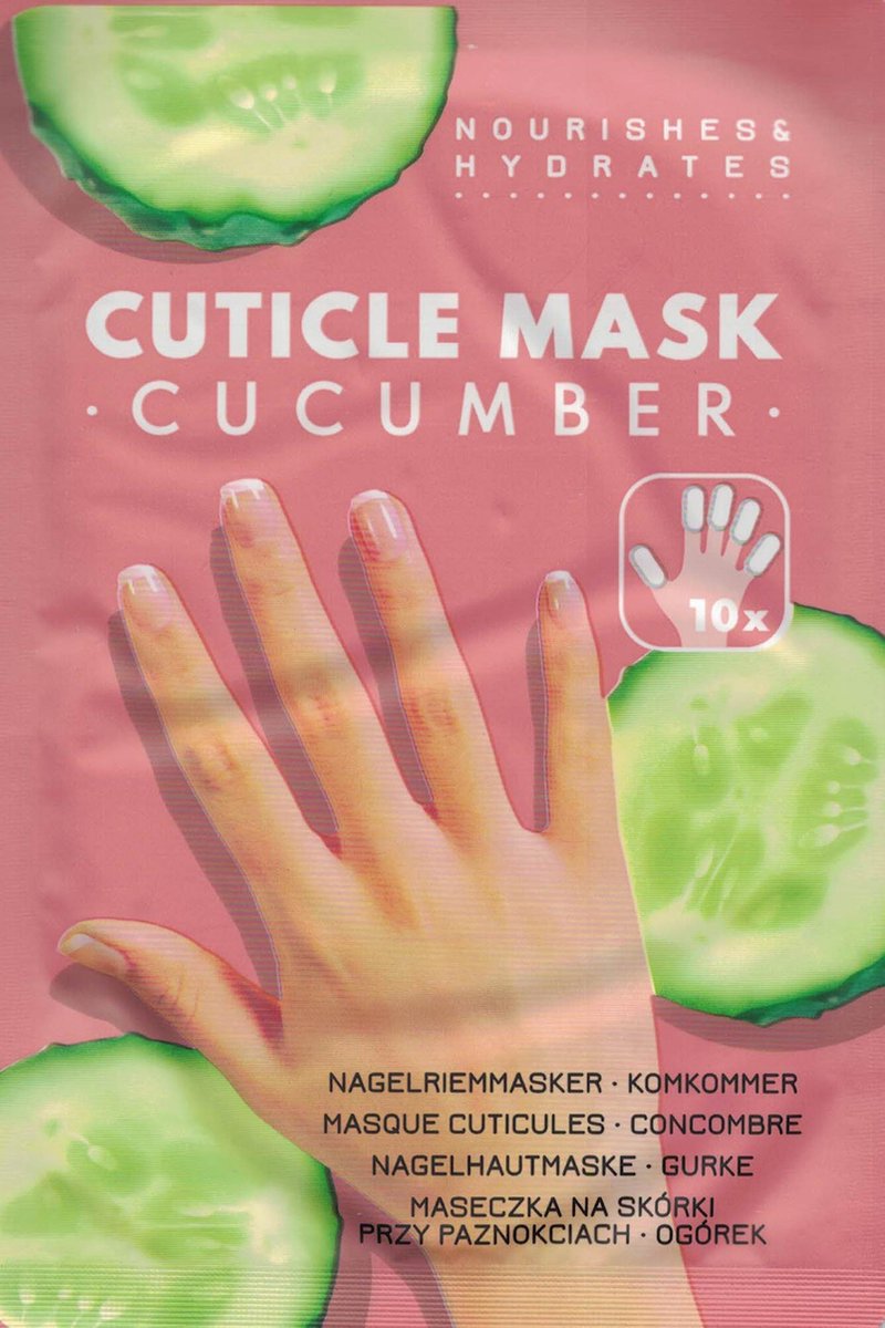 Set van 10 Nagelriemmaskers met komkommergeur | voor perfecte nagels