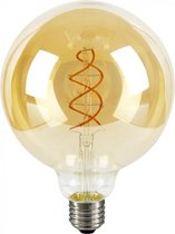 Vintage Flex Filament LED Lamp - Decoratief - E27 (grote fitting) - Bol - 4W (20W) - 200Lm - 2200K - Extra Warm Wit Licht - Retro Gold - Civilight