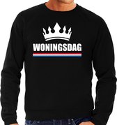 Koningsdag sweater Woningsdag zwart voor heren L