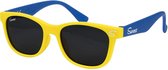 Suneez Kinderzonnebril - Geel Blauw - Onbreekbare Zonnebril Kind - Gepolariseerde Glazen - Met Hoesje - 3 tot 6 Jaar