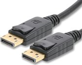 NÖRDIC DPDP-N1005 DisplayPort kabel, DP 1.2, 4K UHD (60Hz), 50cm, zwart