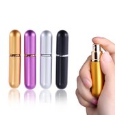 Mini Parfum Flesje 4 stuks- navulbaar| Travel Formaat Navulbare Parfum Verstuiver-Lipstick Formaat/ LOUZIR