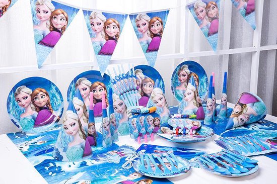 Frozen thema feest pakket - verjaardagsthema - verjaardagsfeest - thema -  Frozen | bol.com