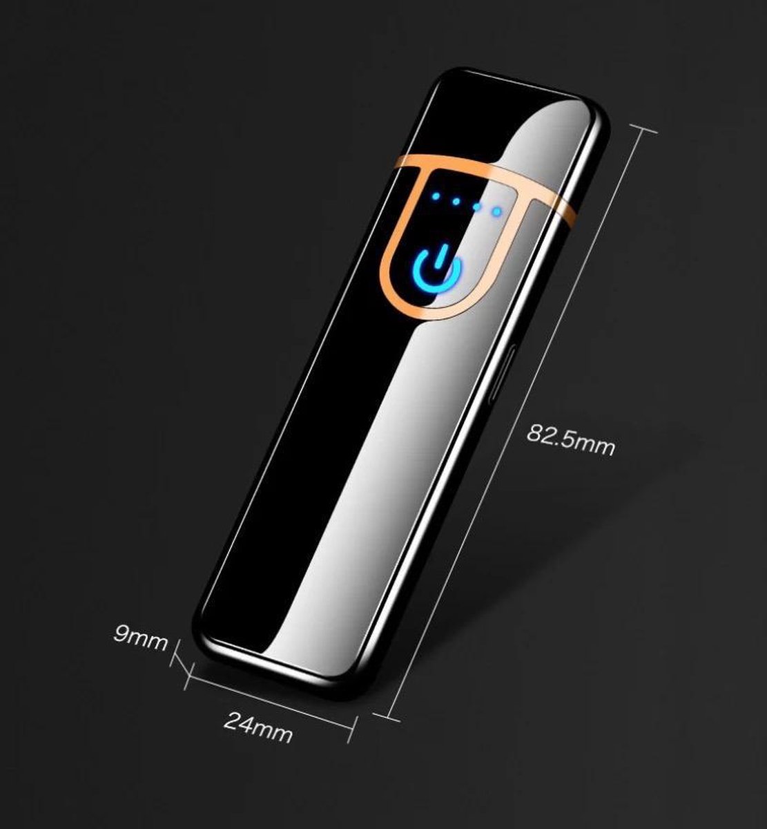 LOUZIR De Ultieme Aansteker Oplaadbaar (Windproof) - Touch Screen Lighter  Elektrisch Zwart | bol.com