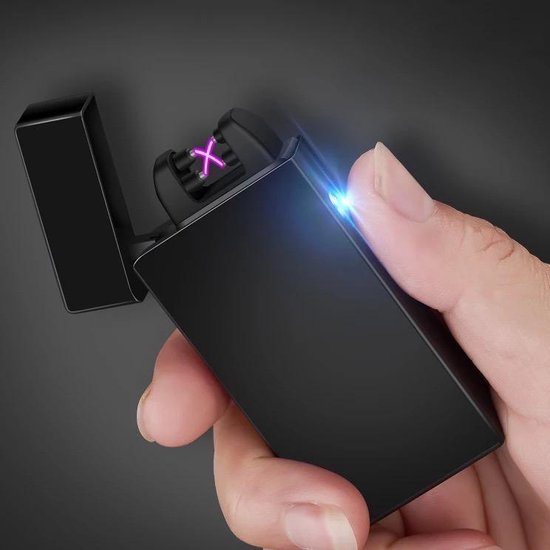 LOUZIR Elektrische Plasma Aansteker – USB Aansteker - Oplaadbaar - zwart - LOUZIR