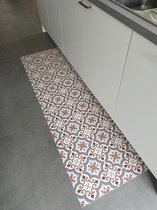 PETTI Artigiani Italiani - Tapijt voor keuken, antislip en wasbaar, 52 x 80  cm, bloemendesign 17 grijs, 100% Made in Italy vloerkleed kopen?