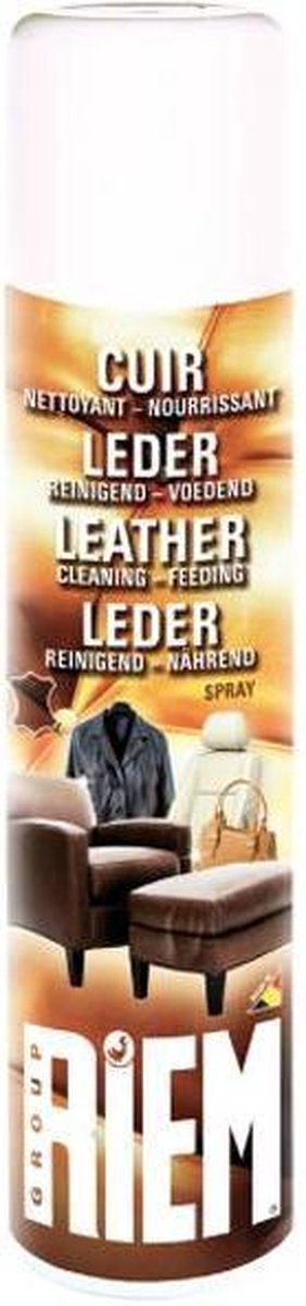 Leder Spray - Leerreiniger en voedend - RIEM - 0,3 L - Aërosol | bol.com