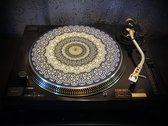COGWHEEL GOLD Felt Zoetrope Turntable Slipmat 12" - Premium slip mat – Platenspeler - for Vinyl LP Record Player - DJing - Audiophile - Original art Design - Psychedelic Art