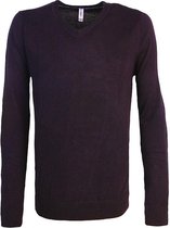 Kariban Heren Pullover V-hals 100% Katoen Zwart - XXL