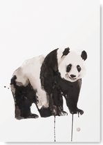 Kunst Poster - Dieren - Panda - A3 Formaat - Kunst aan de muur - Wanddecoratie - Woonaccessoire - Decoratie - Relatiegeschenk - Babykamer Poster- Kinderkamer Kunst van Natuurlijk Angelart