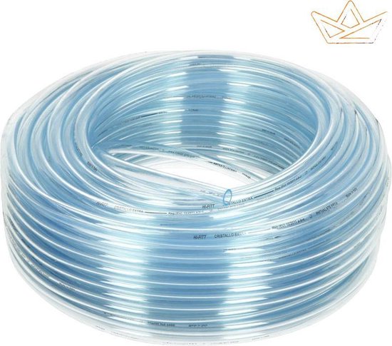 klauw onderwerp logo PVC slang transparant 6 x 10mm ROL 10 METER | bol.com