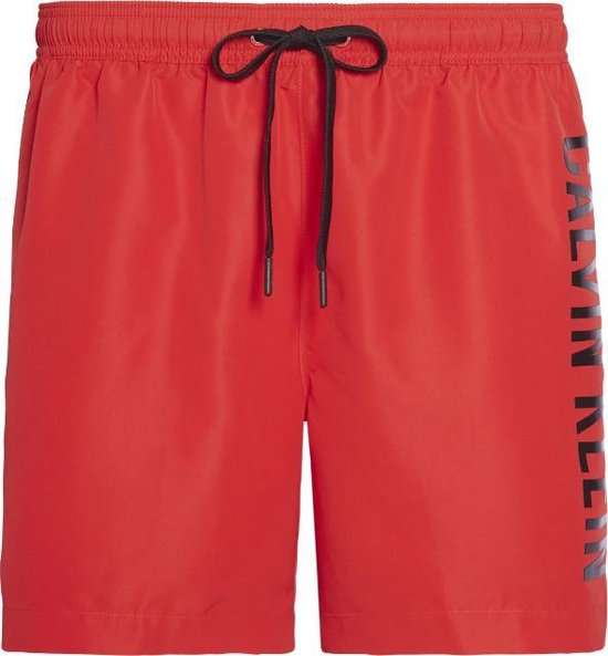 Calvin Klein Rainbow Strandshorts Voor in het Rood voor heren Heren Kleding voor voor Strandkleding voor Zwembroeken 
