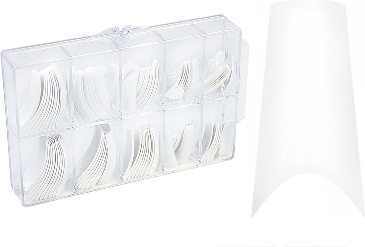 Goedkoopste Callance Nagel Tips French 100 stuks - gelnagels - acrylnagels - gel - acryl - nagels - manicure - nagelverzorging