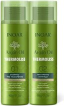 Inoar Argan Oil Thermoliss Keratine behandeling ( Complete behandeling | 2 x 900 GR)