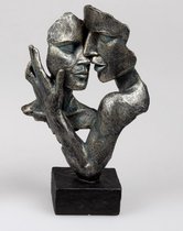 Vrouw - Beeld - Bronz - op voet - 32cm - Liefde