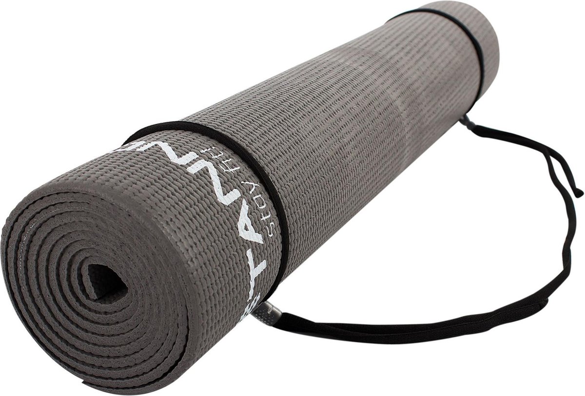 Stanno Fitnessmat - 175 cm x 61cm x 0,4 cm - Grijs